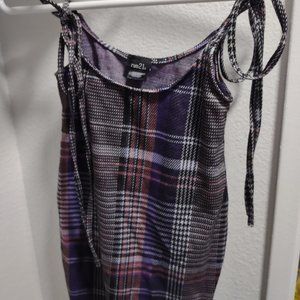 Plaid tie over skirt free with bundle of three